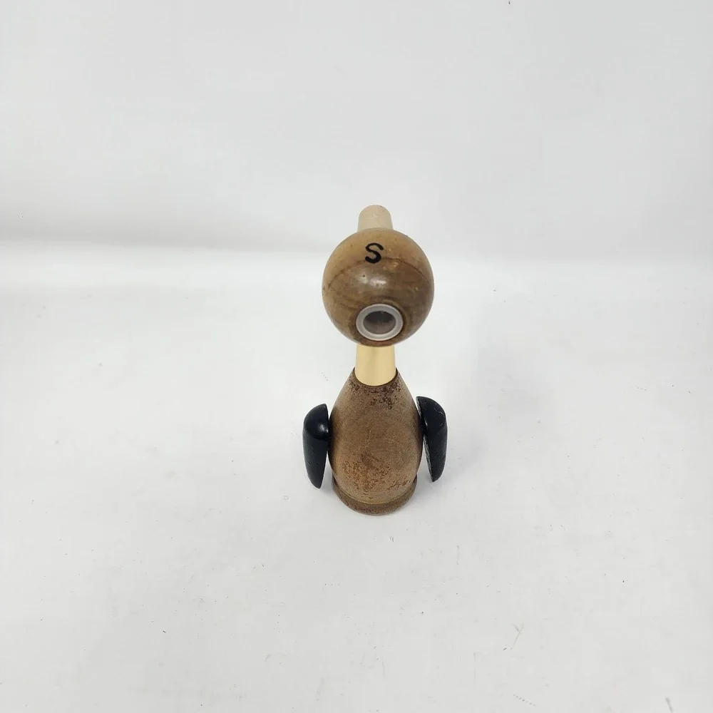 Wooden Duck Bird Salt Pepper Shakers Japan